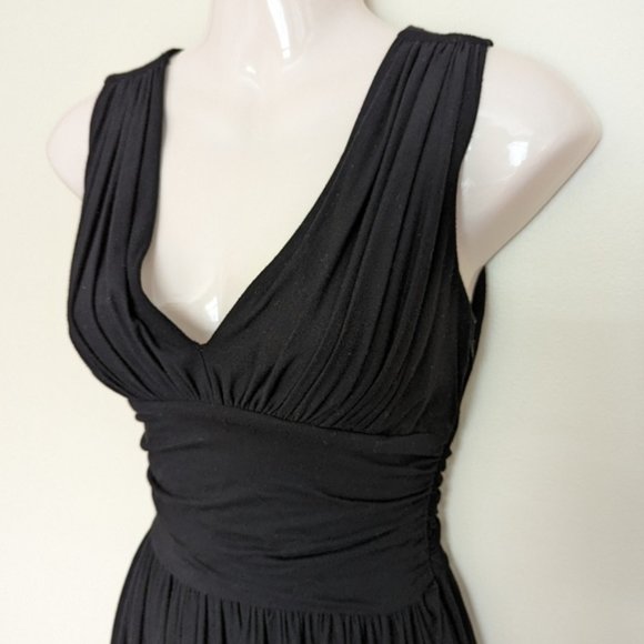 Betsey JOHNSON black jersey knit dress p xs small pockets - Picture 5 of 12
